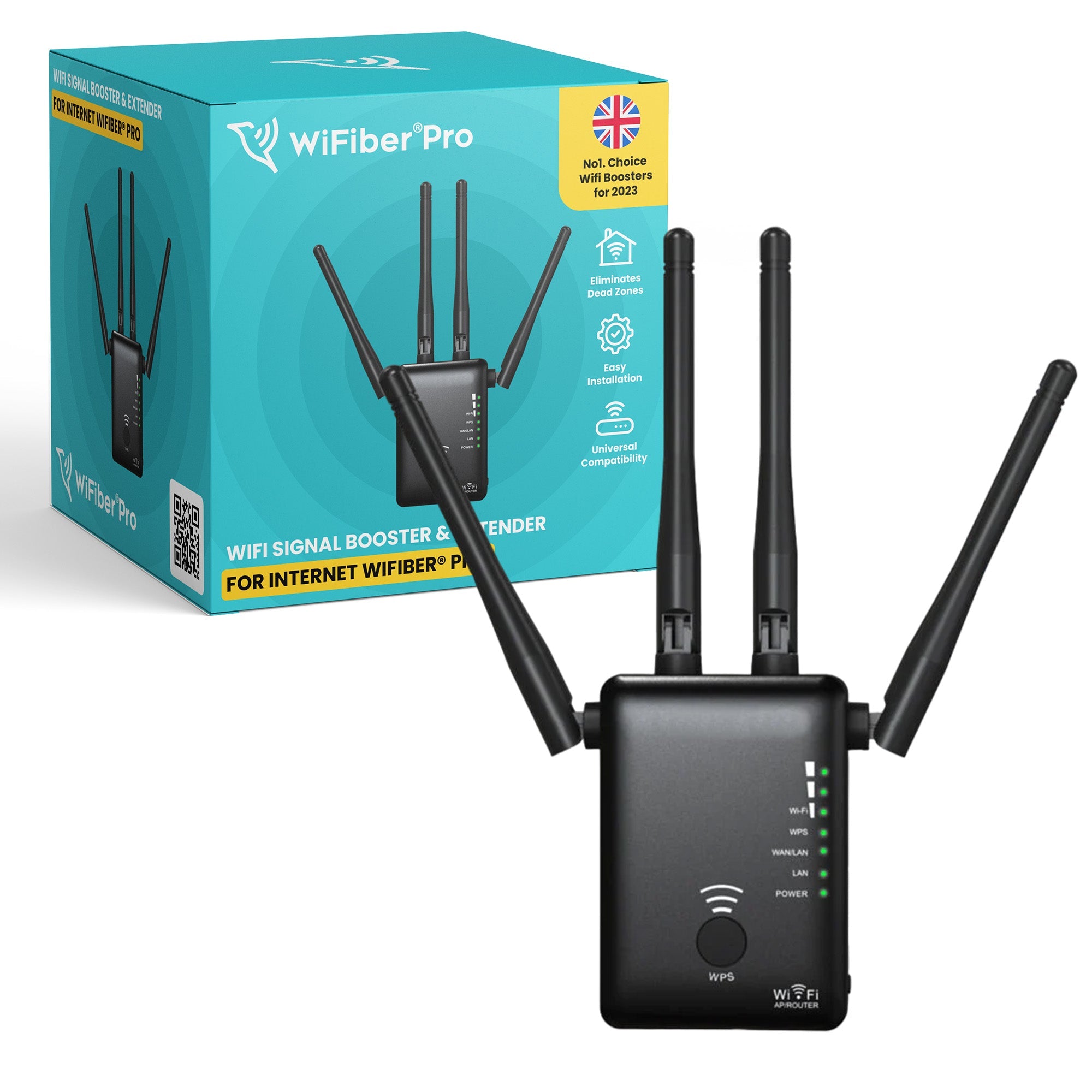 Wifi Signal Booster & Extender for Internet WiFiber® Pro